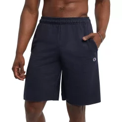 Men's Champion® 10-Inch Powerblend Fleece Shorts -Teens shop 5537562 Navy