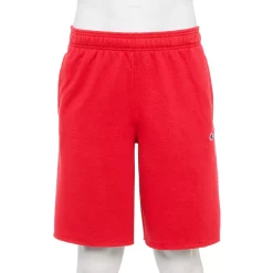 Men's Champion® 10-Inch Powerblend Fleece Shorts -Teens shop 5537562 Scarlet