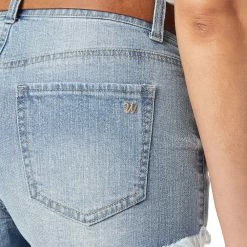 Juniors' WallFlower Fearless Curvy Insta Vintage High-Rise Belted Shorts 13 Juniors' WallFlower Fearless Curvy Insta Vintage High-Rise Belted Shorts -Teens shop 5539209 ALT4