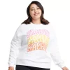 Women's Champion® Plus Powerblend Sweatshirt -Teens shop 5542564