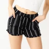 Juniors' SO® Ruffled Hem Dolphin Shorts 2 Juniors' SO® Ruffled Hem Dolphin Shorts -Teens shop 5542963 Black
