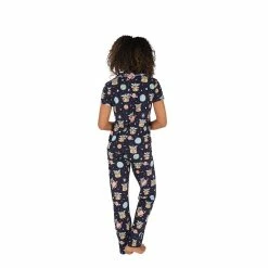 Women's Nite Nite by Munki Munki Grogu Short Sleeve Pajama Shirt & Pajama Pants Set -Teens shop 5546598 ALT