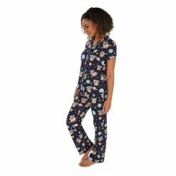 Women's Nite Nite by Munki Munki Grogu Short Sleeve Pajama Shirt & Pajama Pants Set -Teens shop 5546598 ALT2