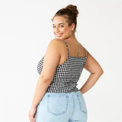 Juniors' Plus Size SO® Cropped Cinch-Waist Tank -Teens shop 5548387 ALT