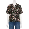 Juniors' Vans Button Front Floral Top -Teens shop 5548626