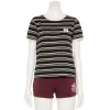 Juniors' Vans Striped Small "Vans" Logo Tee -Teens shop 5549301