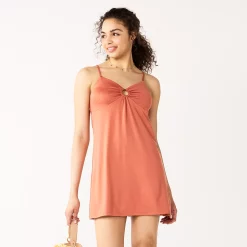 Juniors' SO® O-Ring Fit & Flare Mini Dress -Teens shop 5553618 Natural Rose