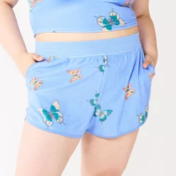 Juniors' Plus Size SO® Towel Terry Dolphin Shorts -Teens shop 5554061 Peri Butterfly