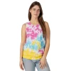 Juniors' IVORY ELLA Happy Tie Dye Tank -Teens shop 5554297