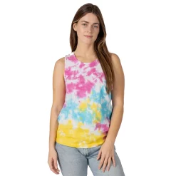 Juniors' IVORY ELLA Happy Tie Dye Tank