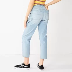 Juniors' SO® High-Rise Ankle Straight Carpenter Jeans 7 Juniors' SO® High-Rise Ankle Straight Carpenter Jeans -Teens shop 5555720 ALT