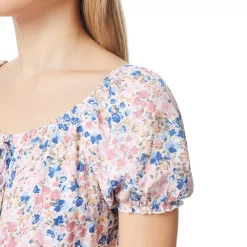 Juniors' WallFlower Puff Sleeve Crop Top -Teens shop 5556928 ALT3