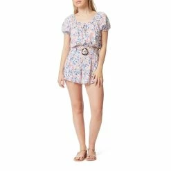 Juniors' WallFlower Puff Sleeve Crop Top -Teens shop 5556928 ALT4