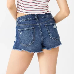 Juniors' SO® Super High-Rise Cutoff Shortie Shorts 15 Juniors' SO® Super High-Rise Cutoff Shortie Shorts -Teens shop 5556980 ALT