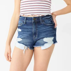 Juniors' SO® Super High-Rise Cutoff Shortie Shorts 12 Juniors' SO® Super High-Rise Cutoff Shortie Shorts -Teens shop 5556980 Dark