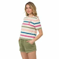 Juniors' Hurley Striped Cropped Cherries Tee -Teens shop 5559541 ALT2