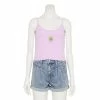 Juniors' Smiley Daisy Embroidered Tank Top -Teens shop 5567982