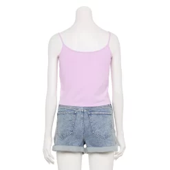 Juniors' Smiley Daisy Embroidered Tank Top -Teens shop 5567982 ALT