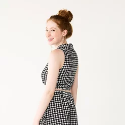 Juniors' SO® Collared Halter Top -Teens shop 5571256 ALT