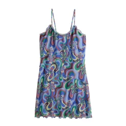 Juniors' SO® Ruffled Print Fit & Flare Mini Dress -Teens shop 5571674 ALT5