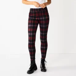 Juniors' SO® High-Rise Ponte Leggings -Teens shop 5583885 Fairy Plaid