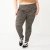 Juniors' Plus Size SO® High-Rise Ponte Leggings -Teens shop 5583886 Brown Plaid