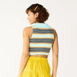 Juniors' SO® Collared Cropped Polo Tank -Teens shop 5585480 ALT