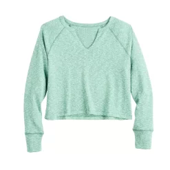 Juniors' SO® Solid Cropped Long Sleeve Top -Teens shop 5585754 ALT5