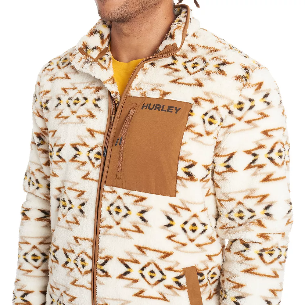 Men's Hurley Printed Sherpa Jacket 8 Men's Hurley Printed Sherpa Jacket - Image 6