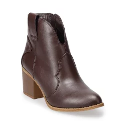 Sonoma Goods For Life® San Juan Women's Western Ankle Boots -Teens shop 5599082 Brown