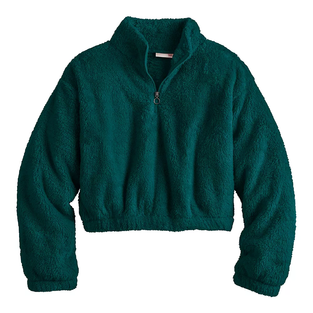 Juniors' SO® Sherpa Quarter-Zip Pullover 14 Juniors' SO® Sherpa Quarter-Zip Pullover - Image 12