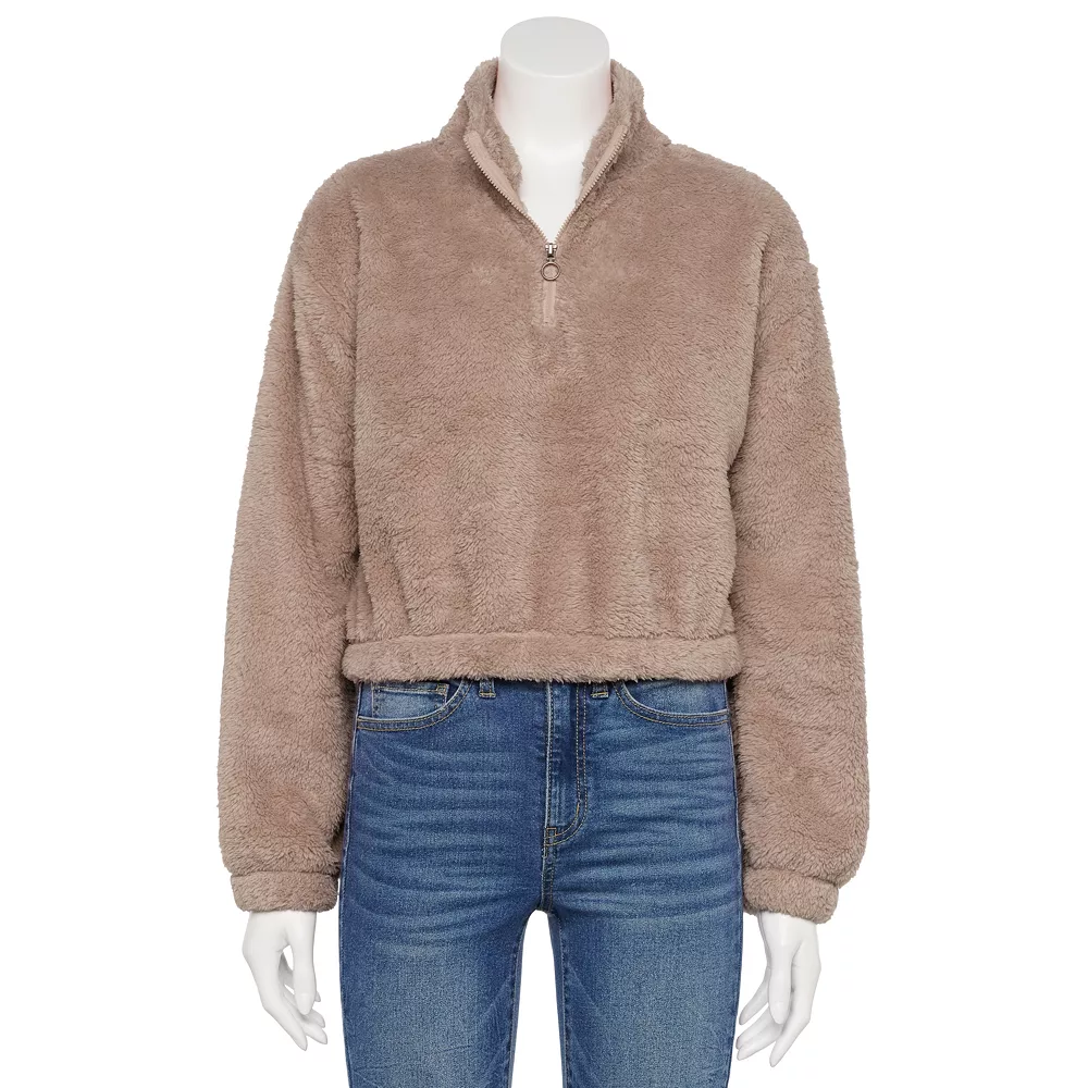 Juniors' SO® Sherpa Quarter-Zip Pullover 5 Juniors' SO® Sherpa Quarter-Zip Pullover - Image 3