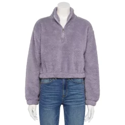 Juniors' SO® Sherpa Quarter-Zip Pullover 19 Juniors' SO® Sherpa Quarter-Zip Pullover -Teens shop 5609880 Joey Purple