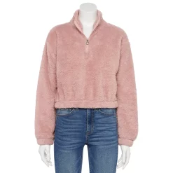 Juniors' SO® Sherpa Quarter-Zip Pullover 21 Juniors' SO® Sherpa Quarter-Zip Pullover -Teens shop 5609880 Lavender Dawn