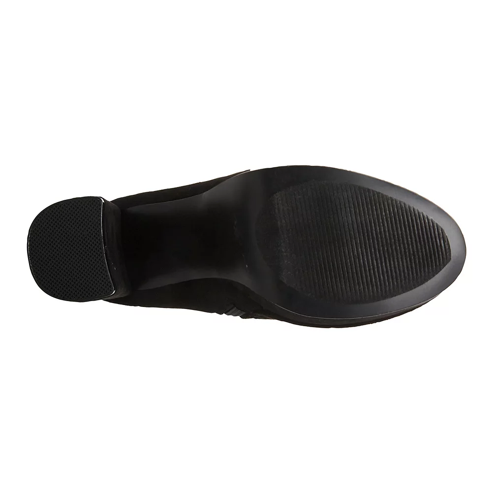 Madden girl Orchid Black Women's Block Heel Dress Boots 5 Madden girl Orchid Black Women's Block Heel Dress Boots - Image 3