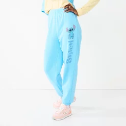 Disney's Lilo & Stitch Juniors' Stitch Wide Leg Joggers