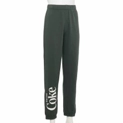 Juniors' Coca Cola Logo Wide Leg Joggers