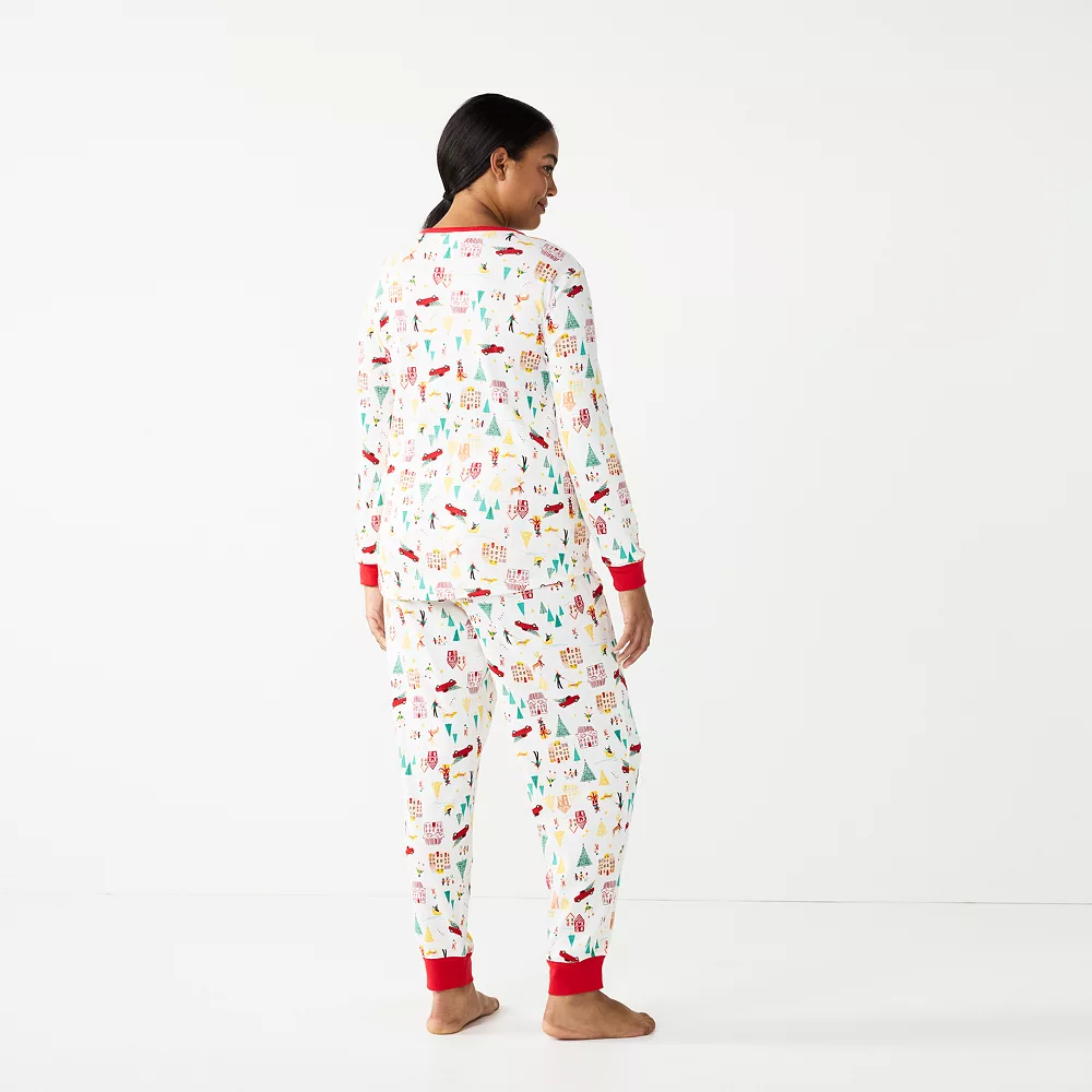Plus Size LC Lauren Conrad Jammies For Your Families® Holiday Village Pajama Set 4 Plus Size LC Lauren Conrad Jammies For Your Families® Holiday Village Pajama Set - Image 2