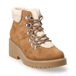 Sonoma Goods For Life® Lumbar Women's Wedge Hiker Boots 13 Sonoma Goods For Life® Lumbar Women's Wedge Hiker Boots -Teens shop 5622780 Cognac