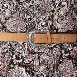 Juniors' Plus Size WallFlower Belted Ruffled Halter Print Dress -Teens shop 5634585 ALT3