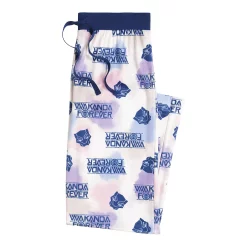 Women's Black Panther Fleece Pajama Pants -Teens shop 5641976 ALT2