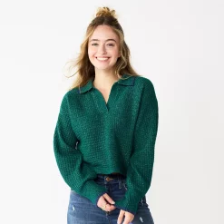 Juniors' SO® Polo Pullover Sweater -Teens shop 5653489 Vintage Moss
