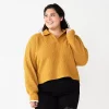 Juniors' Plus Size SO® Polo Pullover Sweater -Teens shop 5653768 Light Bronze