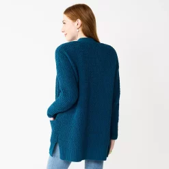 Juniors SO Open Stitch Chenille Cardigan -Teens shop 5665445 ALT