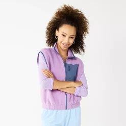 Juniors' SO® Sherpa Vest -Teens shop 5675921 Grape Frosting