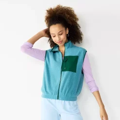 Juniors' SO® Sherpa Vest -Teens shop 5675921 Sutton Blue