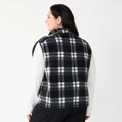 Juniors' Plus Size SO® Cozy Sherpa Zip-Up Vest -Teens shop 5676291 ALT