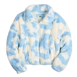 Juniors' SO® Sherpa Full Zip Jacket -Teens shop 5679058 ALT5