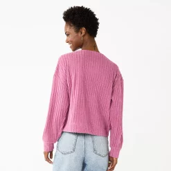 Juniors' SO® Cropped Button-Front Cardigan -Teens shop 5685552 ALT