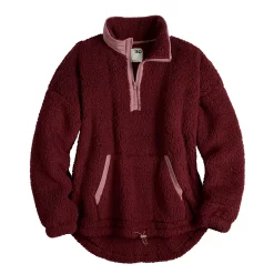 Juniors' SO® Quarter Zip Sherpa Jacket -Teens shop 5686355 ALT5